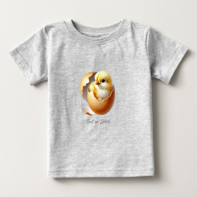 Camiseta de Bebê Pintinho Que Ostenta (Frente)