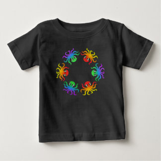 Camiseta de Bebê - Polvo Gradiente (vívido)