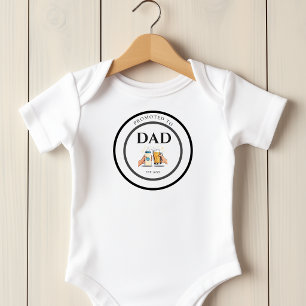 Camiseta de Bebê 'Promovido a Papai Est 2026'