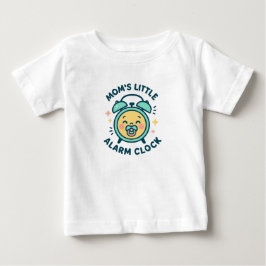 Camiseta de Bebê Relógio de Alarme da Mamãe
