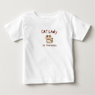 Camiseta de Bebê "Senhora dos Gatos"