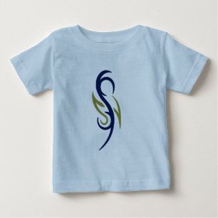 Camiseta de Bebê Símbolo de Chama Tribal