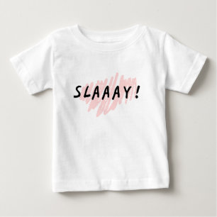 Camiseta de Bebê “SLAY” Coração nas Costas