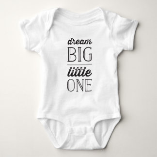 Camiseta de Bebê Sonhe Grande Pequeno Um Neutro