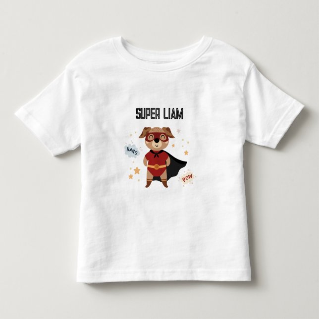 Camiseta de bebé Superhero Dog (Frente)