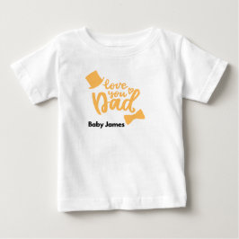 Camiseta de Bebê 'Te Amo, Papai' | Personalizada