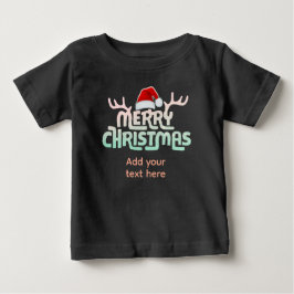 Camiseta de Bebê Toddler Natal Feio Personalizada