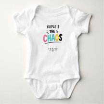 Camiseta de bebê Triplo 1 O Caos