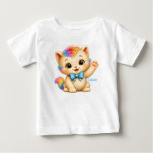 Camiseta de Bebê Tumble the Kitten