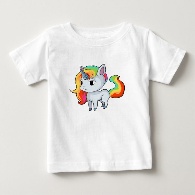Camiseta de Bebê Unicórnio (Frente)