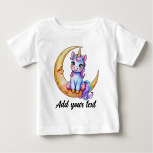 Camiseta de Bebê Unicórnio Fofo