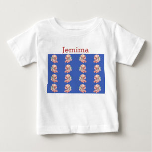 Camiseta de bebê ursinhos cor-de-rosa-barba