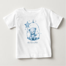 Camiseta de Bebê Urso de Pelúcia Azul
