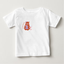 Camiseta de Bebê Urso Fofo Alegria da Infância