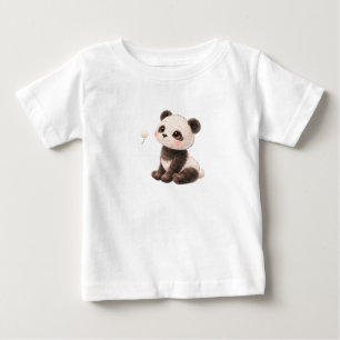 Camiseta de Bebê Urso Panda – B Manchado & Listrad