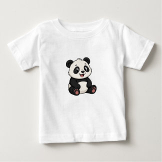 Camiseta de Bebê Urso Panda de Desenho Animado Fof