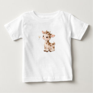 Camiseta de Bebê Vaca – Bebês Fofos Manchados e Li
