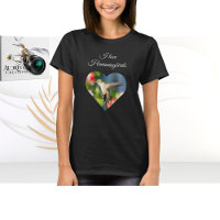 Camiseta de Beija-flor "Eu Amo Beija-flores"