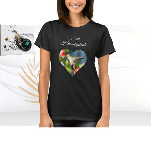Camiseta de Beija-flor "Eu Amo Beija-flores"