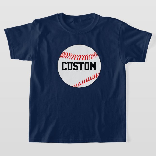 Camiseta de beisebol personalizada com cor e nome  (Postura )
