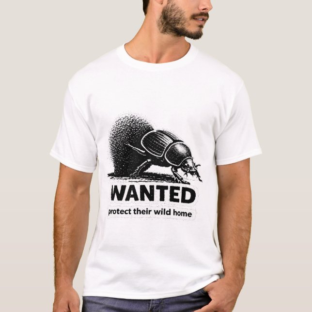 Camiseta de Besouro Escaravelho Presente para aman (Frente)