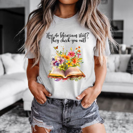 Camiseta de Bibliotecário e Livros
