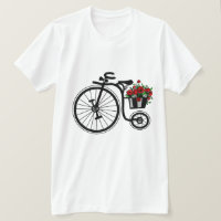 Camiseta de bicicleta das flores - Romântica