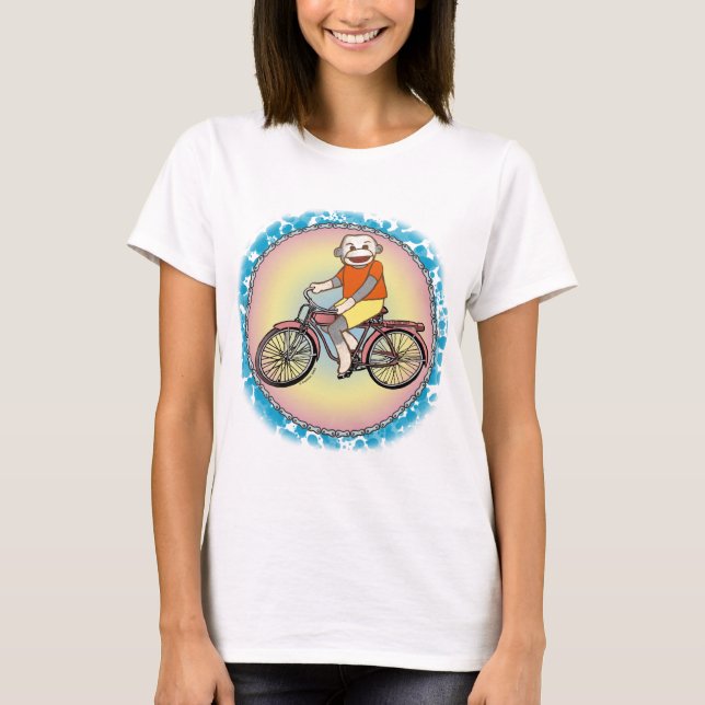 Camiseta de bicicleta de macaco de meias (Frente)