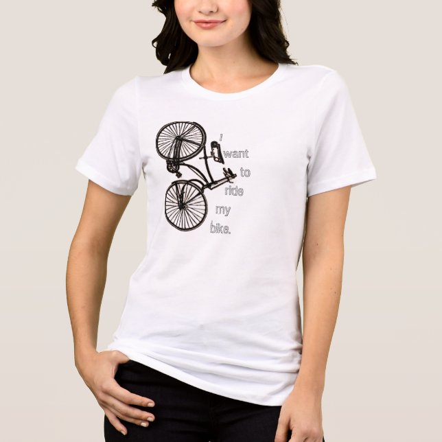 Camiseta de bicicleta retrô para motociclista (Frente)