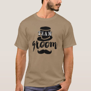 Camiseta de bigode de alta felicidade do grupo de