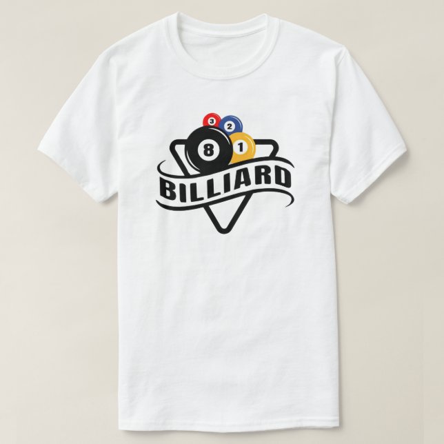 Camiseta de Bilhar (Frente do Design)