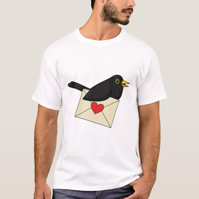 Camiseta De Blackbird com Amor (Frente)