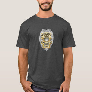 Camiseta De Blue Line crachá correto fino da polícia