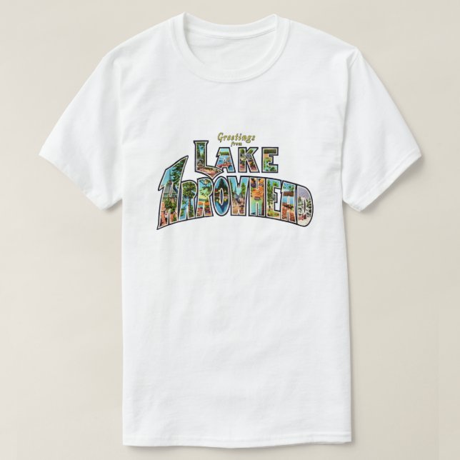 Camiseta de Boas-Vindas ao Lago Arrowhead (Frente do Design)