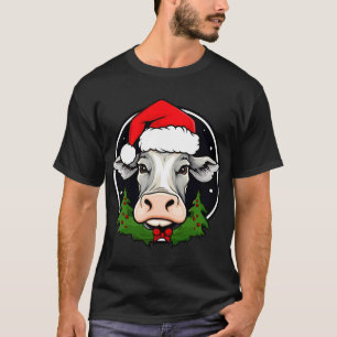Camiseta de boi do Papai Noel