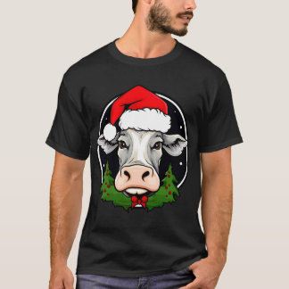 Camiseta de boi do Papai Noel
