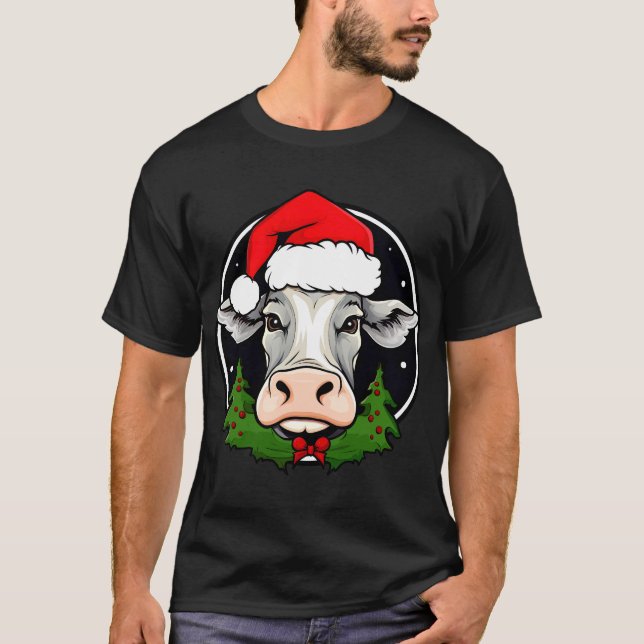Camiseta de boi do Papai Noel (Frente)
