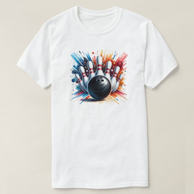 Camiseta de Boliche (Frente do Design)