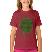 Camiseta de Bolinhas de Natal Feliz (Maroon)