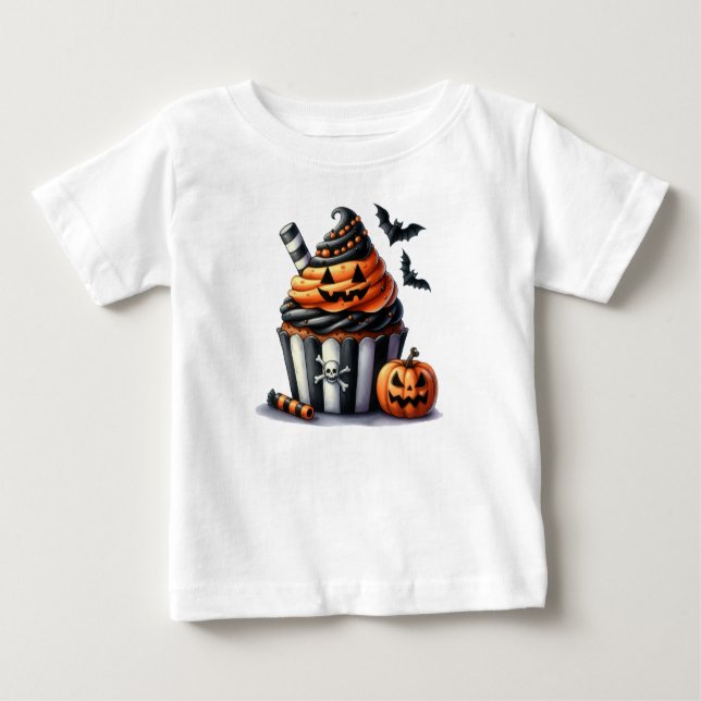 Camiseta de bolo de abóbora de Halloween (Frente)