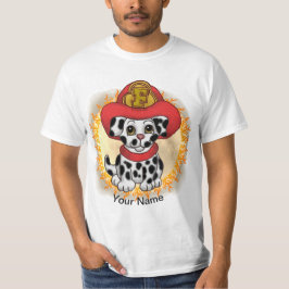 Camiseta de bombeiro cachorrinho
