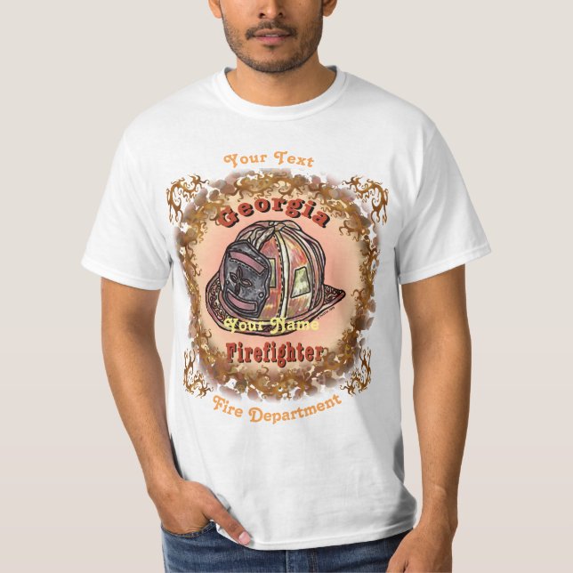 Camiseta de bombeiro da Geórgia (Frente)