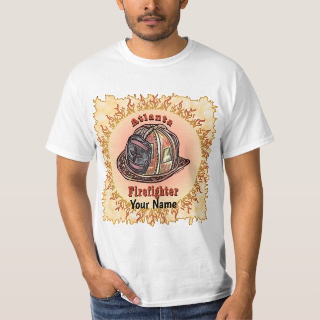 Camiseta de bombeiro de Atlanta (Frente)