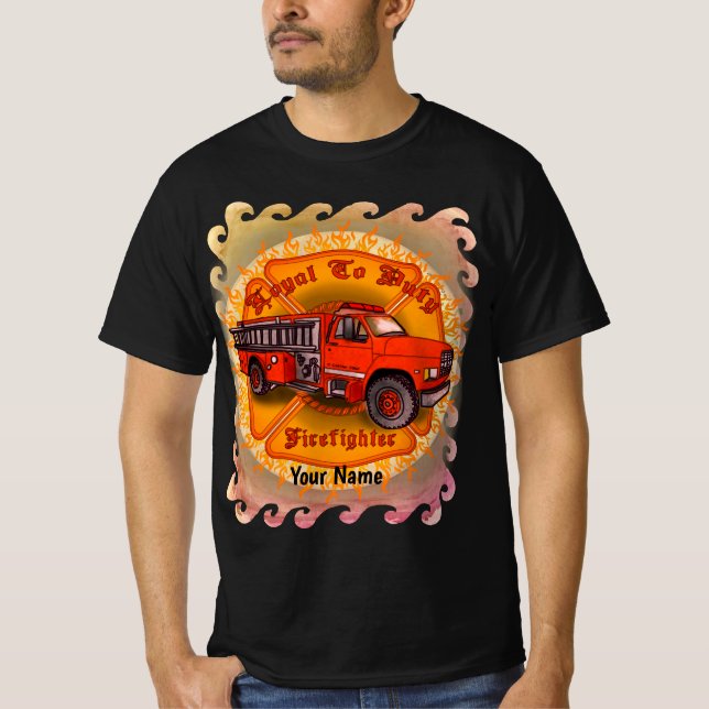 Camiseta de bombeiro leal (Frente)