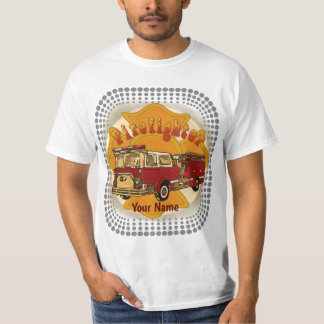 Camiseta de bombeiros Cruz maltesa,