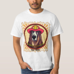 Camiseta de Bombeiros de Cão Cachorro Cachorro