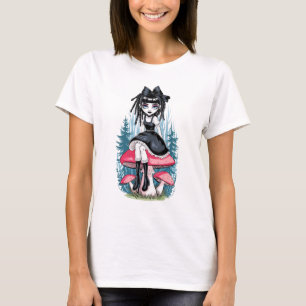 Camiseta de boneca Voodoo Gothic de Halloween, Tee