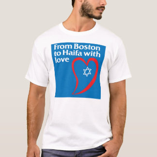 Camiseta De Boston a Haifa com amor