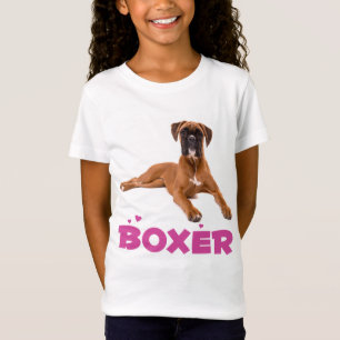 Camiseta de Boxpy Dog Purple Love Girls