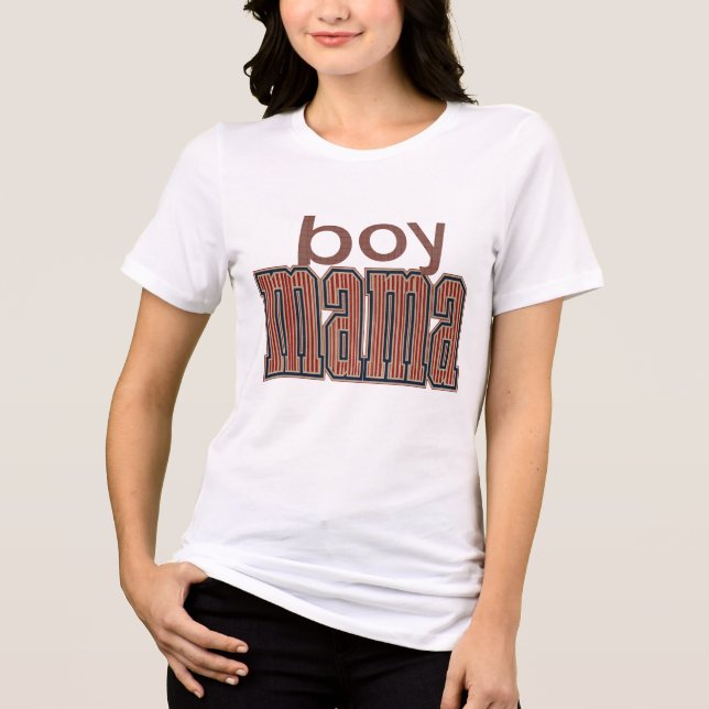 camiseta de boy mama (Frente)